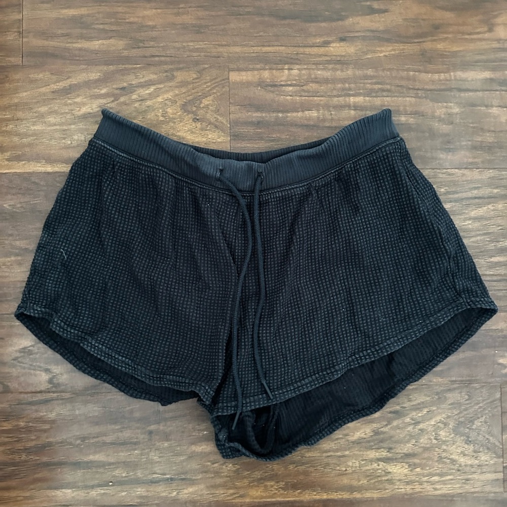 Women's Black Corduroy Shorts